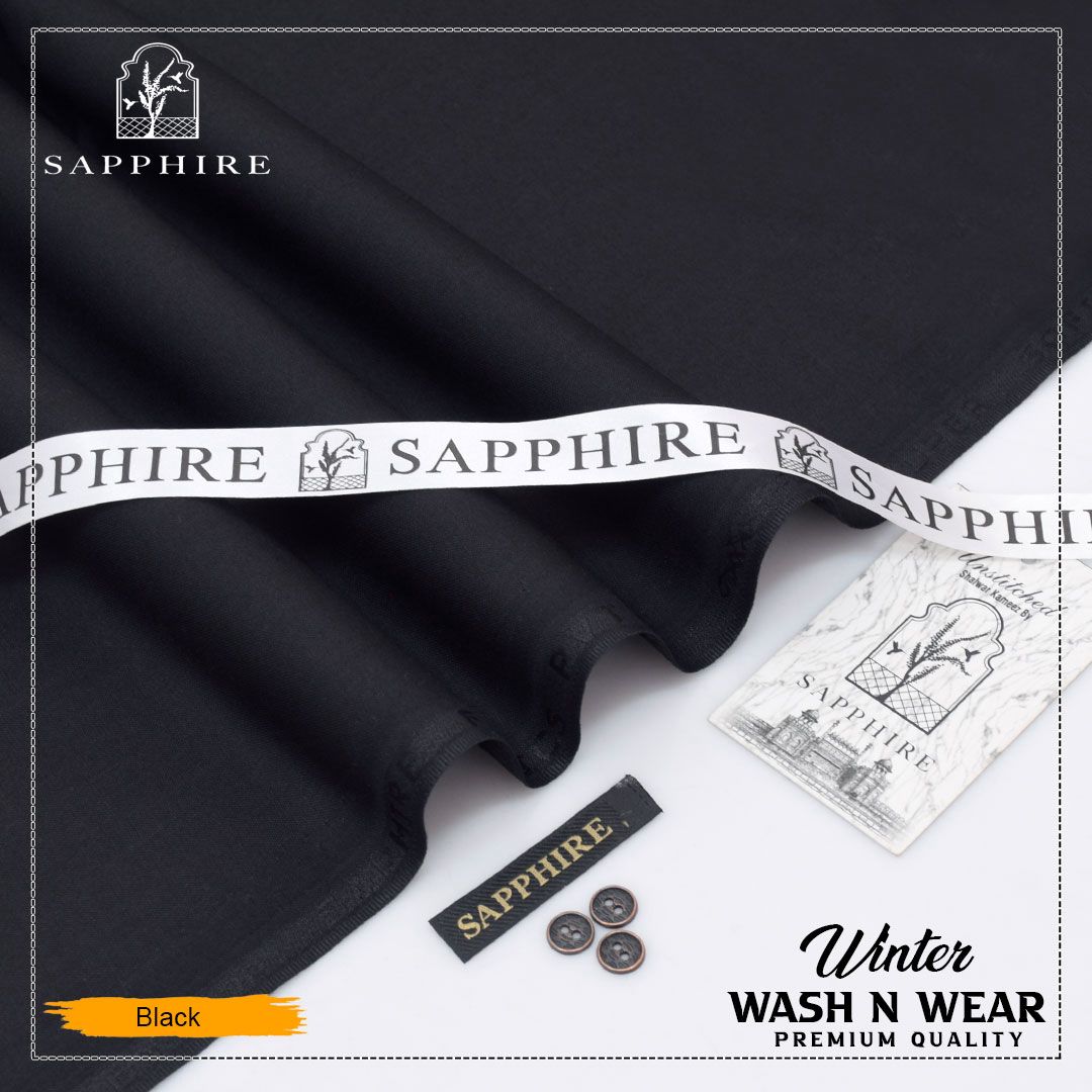 Sapphire Smoth Wash & Wear Plain S04