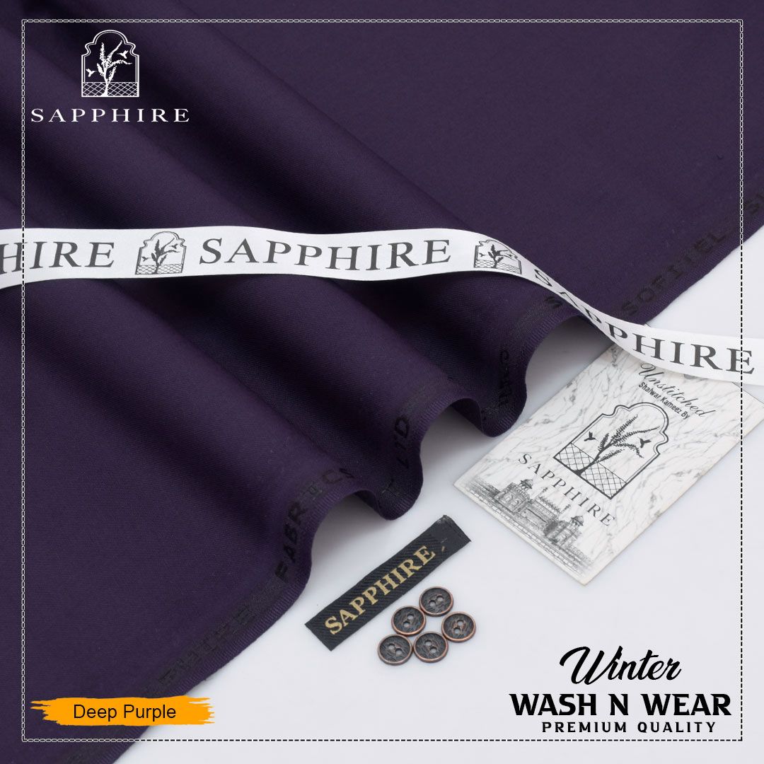 Sapphire Smoth Wash & Wear Plain S06