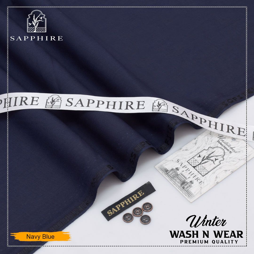 Sapphire Smoth Wash & Wear Plain S07