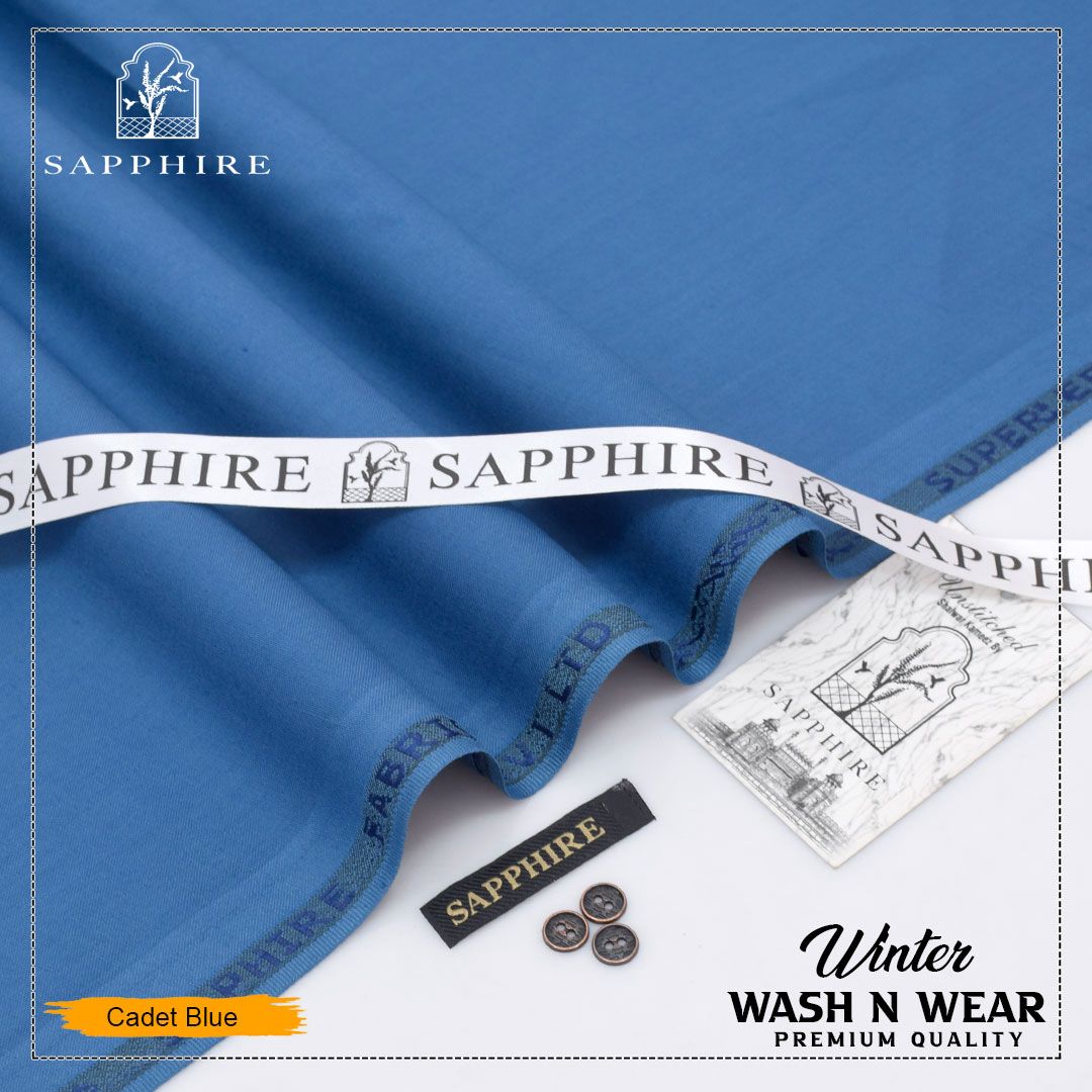Sapphire Smoth Wash & Wear Plain S08