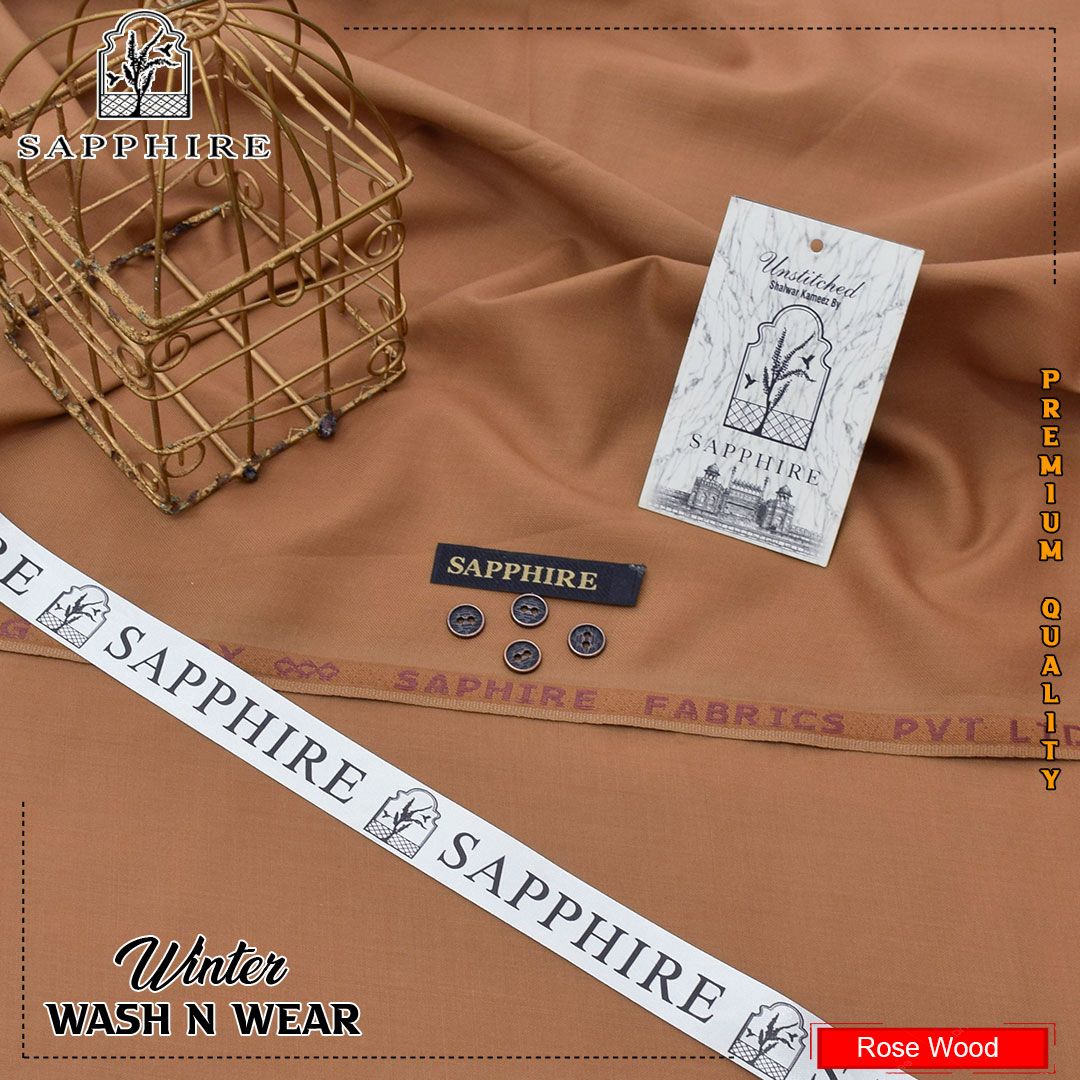 Sapphire Smoth Wash & Wear Plain S11