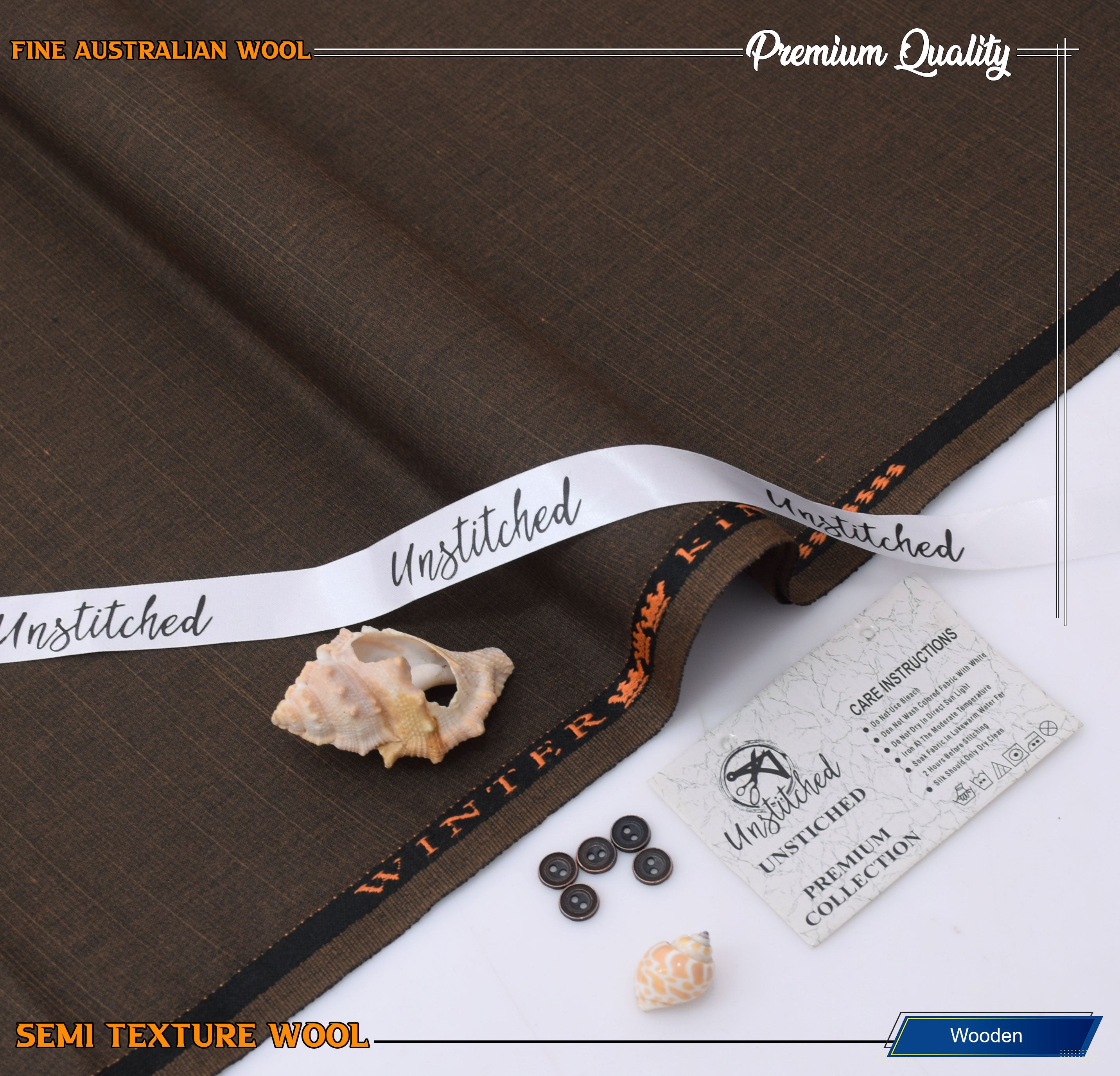 Fine Australian Wool - Wooden